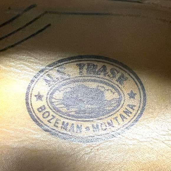 M S Trask men’s size 11 newer worn once suede derby style lace up shoe quality - Picture 7 of 8